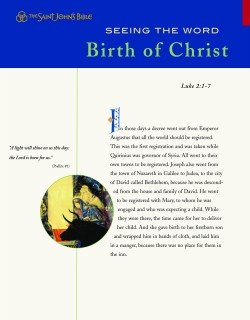 Seeing the Word Series 1 Birth of Christ Pack of 10 Leaflets Saint Johns Bible