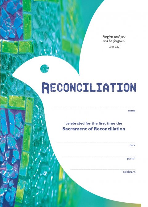 Becoming Catholic Reconciliation Certificate