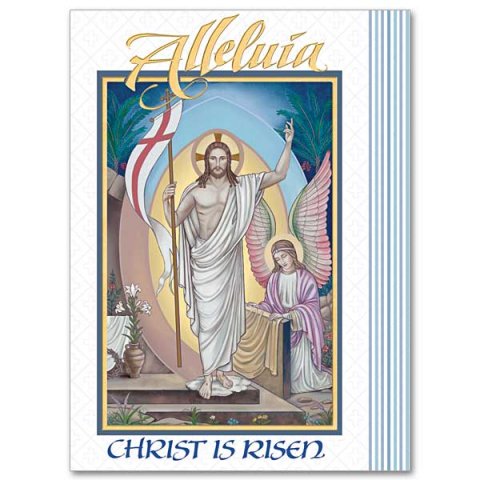Alleluia Christ is Risen Easter Card pack 10