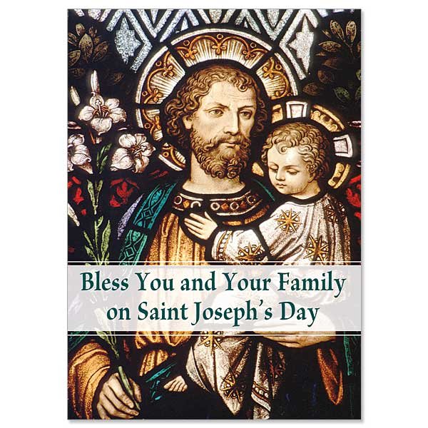 Bless You and Your Family St Joseph’s Day card pack of 5