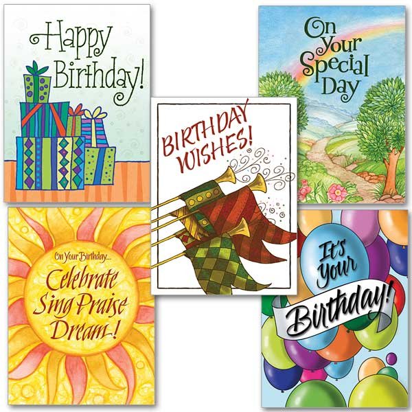 Birthday Celebration Collection- Assorted Birthday cards pack of 10