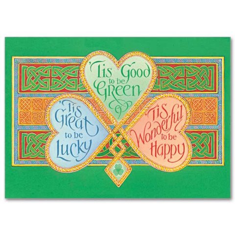 'Tis Good to Be Green- St Patrick’s Day Card pack of 5
