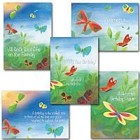Birthday Butterflies Collection pack of 5 cards