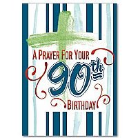A Prayer For Your 90th Birthday- Birthday card pack of 5