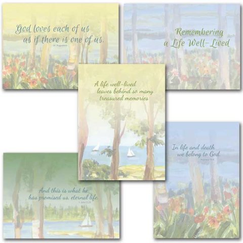 Celebration of Life- pack of 10 assorted sympathy cards