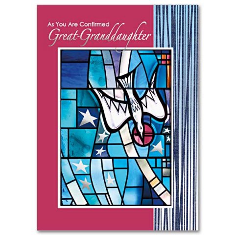 As You Are Confirmed, Great-Granddaughter - Confirmation Card pack of 5