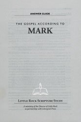Gospel According to Mark Answer Guide 